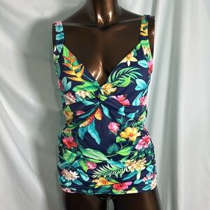 Tommy Bahama Tropi Calling Tankini top - Small - New 🦈